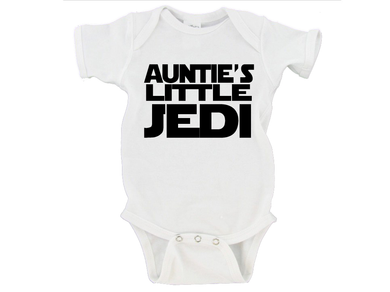 Auntie's Little Jedi Star Wars Baby Onesie or Toddler Tee - US Warehouse