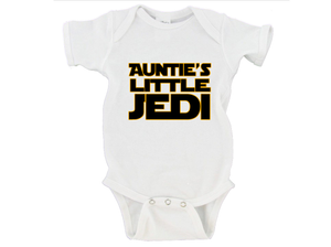 Auntie's Little Jedi Star Wars Color Baby Onesie or Toddler Tee - US Warehouse