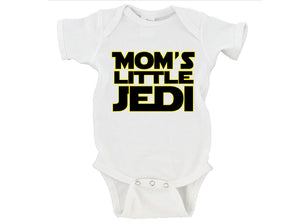 Mom's Little Jedi Star Wars Color Baby Onesie or Toddler Tee - US Warehouse